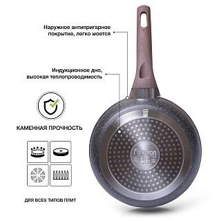 Сковорода для жарки Fissman GRANDEE STONE 24x5,5 см (4417)