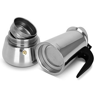 Гейзерная кофеварка Fissman на 6 порций / 360 мл нержавеющая сталь (3240) Гейзерная кофеварка Fissman на 6 порций / 360 мл нержавеющая сталь (3240)