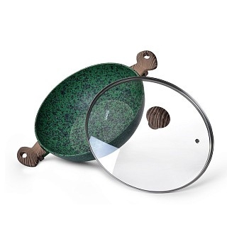 Сковородка ВОК Fissman MALACHITE 30x9 см (4309) Сковородка ВОК Fissman MALACHITE 30x9 см (4309)