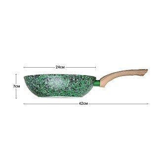 Сковорідка ВОК Fissman MALACHITE 24x7 см (4314) Сковорідка ВОК Fissman MALACHITE 24x7 см (4314)