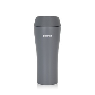 Термос-кухоль Fissman 420 мл, колір сірий нержавіюча сталь (9885)