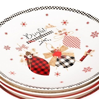 Набір Fissman з 4-х тарілок 20 см фарфор (14058)