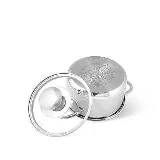 Кастрюля со стеклянной крышкой Fissman BAMBINO на 1,1 л (5274)