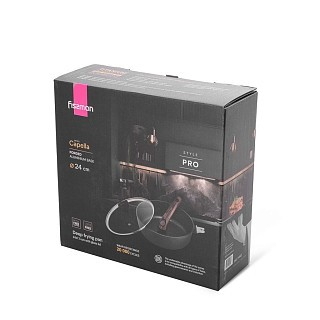 Сковорідка Fissman глибока CAPELLA 24x7,5 см зі знімною ручкою (14962)