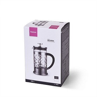Заварочный чайник Fissman с поршнем BICERIN 1000 мл стеклянная колба (9078) Заварочный чайник Fissman с поршнем BICERIN 1000 мл стеклянная колба (9078)