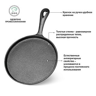 Сковорода для блинов Fissman 20x1,5 см (4104) Сковорода для блинов Fissman 20x1,5 см (4104)