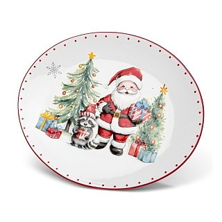 Тарелка овальная Fissman 31х25,3 см доломит (0361)