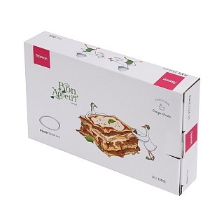 Тарілка Fissman BON APPETIT 23,2x14,2x2 см порцеляна (13031)