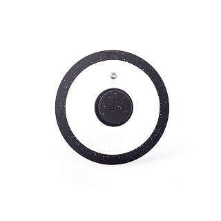 Крышка Fissman 16 см ARCADES с "мраморным" силиконовым ободком цвет черный (19900) Крышка Fissman 16 см ARCADES с "мраморным" силиконовым ободком цвет черный (19900)