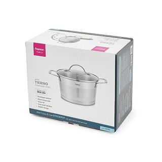 Кастрюля Fissman TIERNO 20x11,5 см/3,1л со стеклянной крышкой нержавеющая сталь (5495) Кастрюля Fissman TIERNO 20x11,5 см/3,1л со стеклянной крышкой нержавеющая сталь (5495)