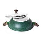 Сковорідка ВОК Fissman MALACHITE 30x9 см (4309)