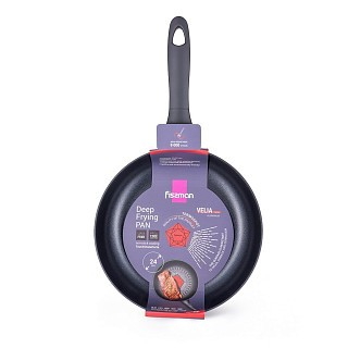 Сковорідка глибока Fissman 24x6,5см VELIA алюміній з антипригарним покр (14557)