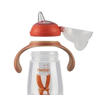 Бутылочка для кормления Fissman 260 мл с ручками (6907)