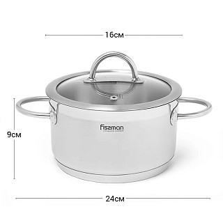 Каструля Fissman BENJAMIN 1,8 л з кришкою (5421)