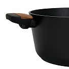 Каструля Fissman FEORELLA 24x11,5 см 4,43 л зі скляною кришкою алюміній з антипригарним покриттям (14514)