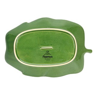 Блюдо Fissman глибоке GREEN 35x24x6 см кераміка (6195)
