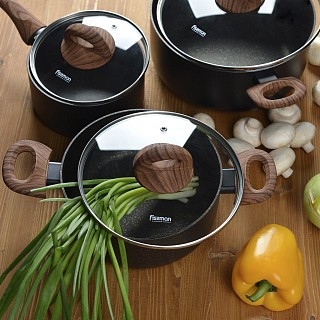 Набор посуды Fissman BLACK COSMIC 6 предметов (4348) Набор посуды Fissman BLACK COSMIC 6 предметов (4348)