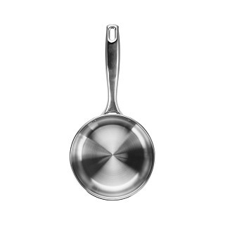 Ковш Fissman ABSOLUTE PRO 16x7,5 см/1,5 л со стеклянной крышкой нержавеющая сталь (5544)