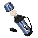 Термос Fissman 2000 мл колір синій нержавіюча сталь (9874)