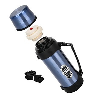 Термос Fissman 2000 мл колір синій нержавіюча сталь (9874)