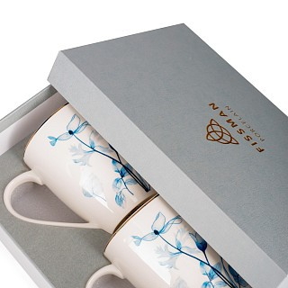 Набор из 2-х кружек Fissman LYON 360 мл фарфора (14071)