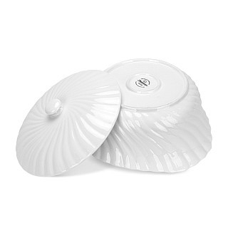 Марміт Fissman 28,8x21,5х15,2 см на сталевій підставці порцеляна (16125)