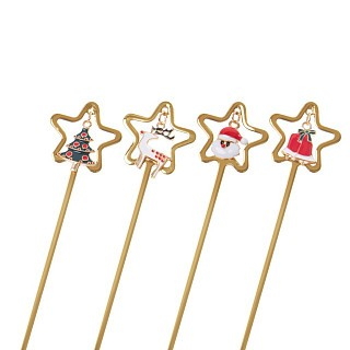 Набір столових приборів Fissman XMAS 4 придмети нержавіюча сталь (3070)