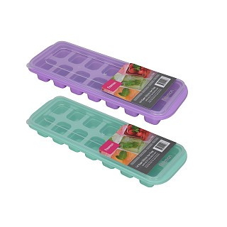 Форма для льоду Fissman з кришкою 14 осередків 27,5х10х3,3 см силікон (1191)