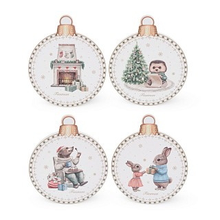 Набор из 4-х подставок Fissman 10 см доломит (0159)