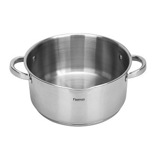 Набір посуду Fissman FEDERICA придметів зі скляними кришками нержавіюча сталь (5399)