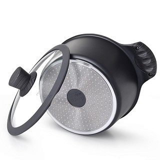 Кастрюля Fissman PRESTIGE 24x11,5 см / 4,3 л со стеклянной крышкой (5042)