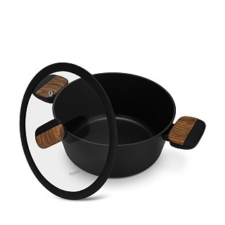 Каструля Fissman FEORELLA 22x10,5 см 3,36 л зі скляною кришкою алюміній з антипригарним покриттям (14513) Каструля Fissman FEORELLA 22x10,5 см 3,36 л зі скляною кришкою алюміній з антипригарним покриттям (14513)