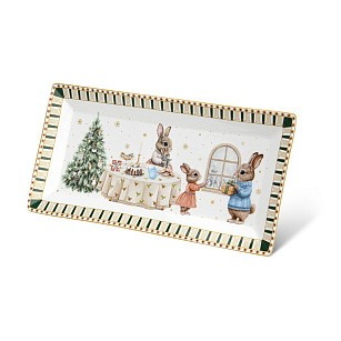 Блюдо Fissman MIRACLE прямоугольное 30,5х15 см фарфор (16010)