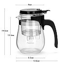 Чайник для заварювання Fissman GUNFU 550 мл жаростійке скло (16533)