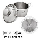 Каструля зі скляною кришкою Fissman BAMBINO на 0,9 л (5273)