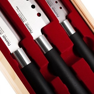 Набор ножей Fissman 3 примет MINAMINO 420J2 сталь (2710)