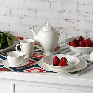 Тарілка Fissman ALEKSA 27 см порцеляна (3897)