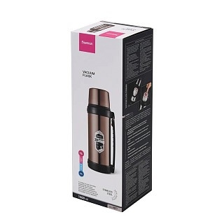 Термос Fissman 1500 мл нержавеющая сталь золотой (9871)