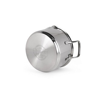Каструля Fissman FABIA 18x10,5 см 2,5 л зі скляною кришкою нержавіюча сталь (5265)