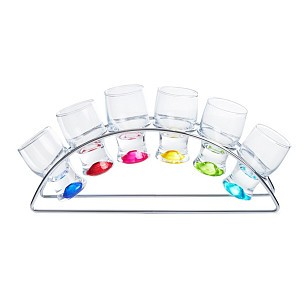 Набор из 6-х рюмок 60 мл Fissman на подставке стекло (19099)