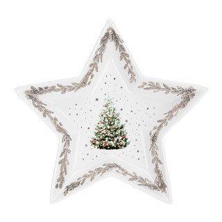 Блюдо Fissman CHRISTMAS у формі зірки 19х15,5 см порцеляна (14016) Блюдо Fissman CHRISTMAS у формі зірки 19х15,5 см порцеляна (14016)
