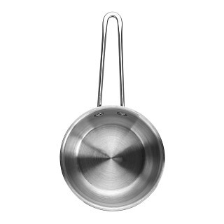 Ковш Fissman со стеклянной крышкой GULLIVER 12x7,5 см/0,8 л нержавеющая сталь (5410)