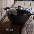 Каструля Fissman GRANDE 30x14 см / 7,7 л зі скляною кришкою (14321)