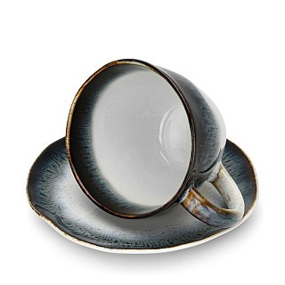 Набір Fissman з 2-х кухлів GALACTICA 230 мл з блюдцем порцеляна (13629)