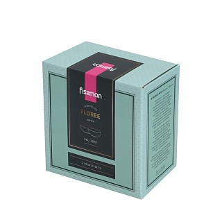 Набор из 2-х мисок Fissman 16 см FLOREE 720 мл фарфора (3657)