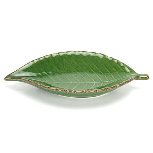 Блюдо Fissman глибоке GREEN 26,5x14x4 см кераміка (6194)