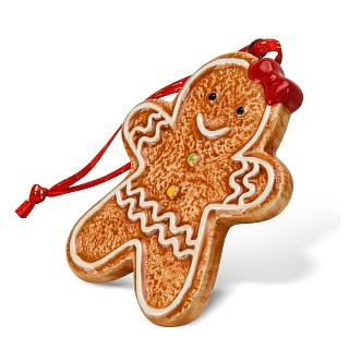 Новорічна ялинкова іграшка Fissman 7х5 см доломіт (0416)