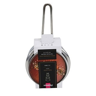 Ковш Fissman со стеклянной крышкой GULLIVER 12x7,5 см/0,8 л нержавеющая сталь (5410)