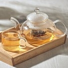 Заварочный чайник Fissman 800 мл со стеклянным фильтром жаростойкое стекло (6477)