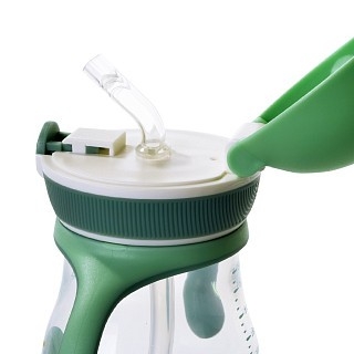 Пляшка для води Fissman 60 мл з трубочкою (6906)